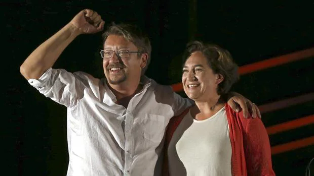 Domènech y Colau, los dos líderes de la izquierda catalana