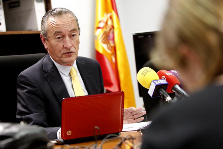 Luis Ibáñez, en una rueda de prensa