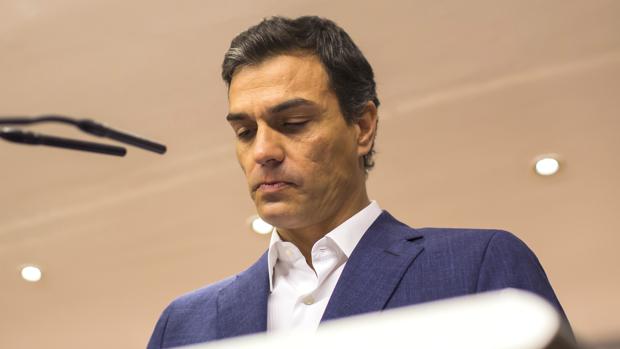 El ex secretario general del PSOE, Pedro Sánchez, el día de su dimisión