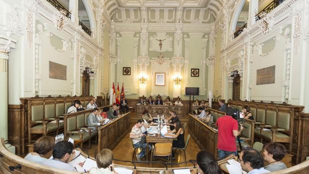 Pleno en el Ayuntamiento de Valladolid