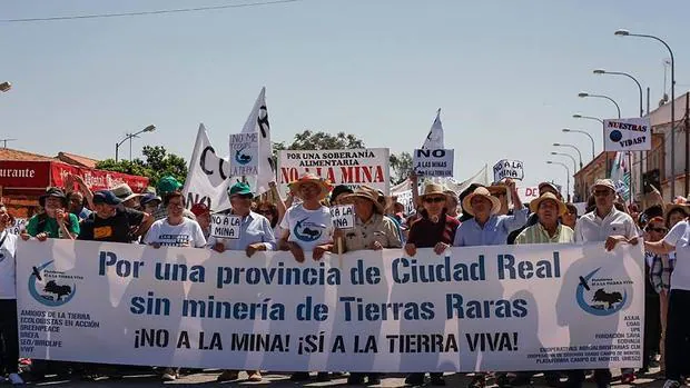 En mayo se celebró una manifestación en Ciudad Real contra la minería de tierras raras