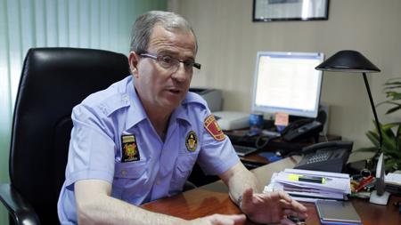 El jefe de los Bomberos de Ávila, Alfredo Delgado