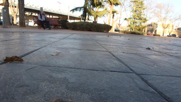 Fuente situada junto a la estación de autobuses de Manzanares