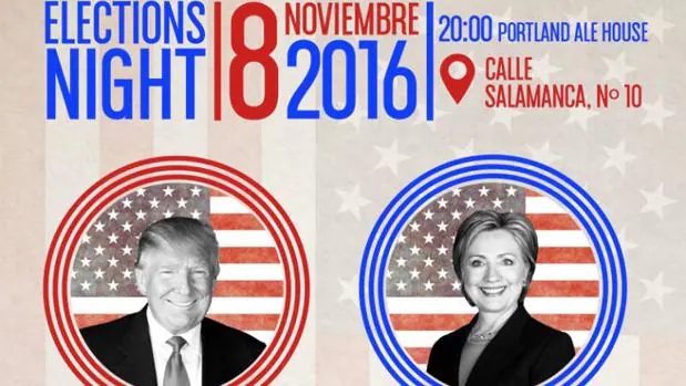 Cartel del evento sobre las elecciones americanas