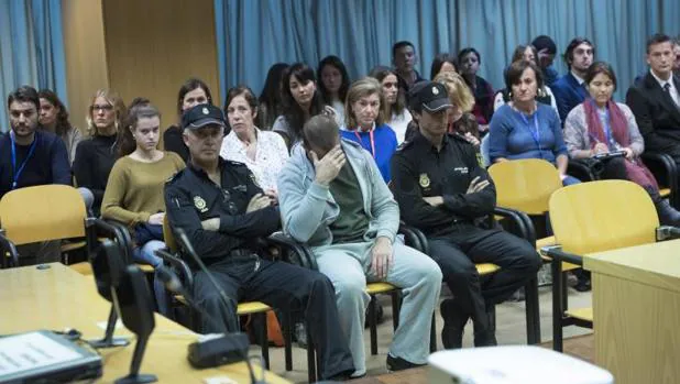 El presunto pederasta de Ciudad Lineal, Antonio Ortiz, en un momento del juicio en la Audiencia Provincial de Madrid