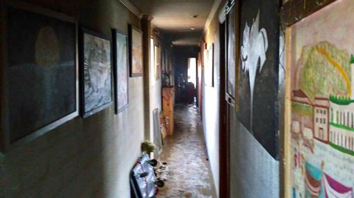 Interior de la vivienda afectada por el fuego