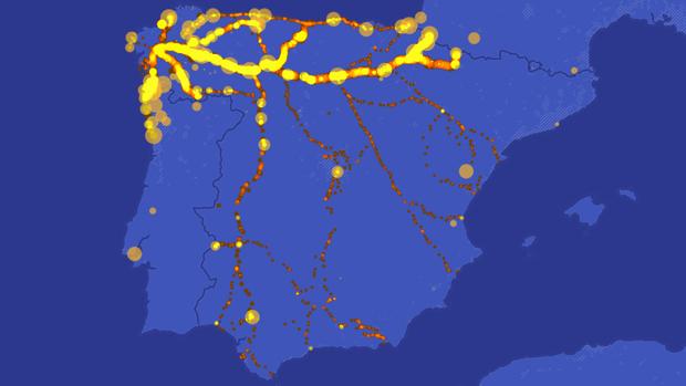 Todos los récords conducen a Compostela
