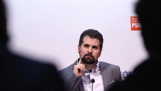 Luis Tudanca, en rueda de prensa tras la reunión de la Comisión Ejecutiva Autonómica del PSOE de Castilla y León
