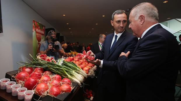 Sánchez, en la inauguración este jueves de EcoWorld, el salón de agroecología