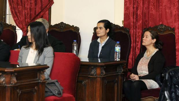 Las tres condenadas, Montserrat González, Triana Martínez y Raquel Gago, durante el juicio por el asesinato de Isabel Carrasco