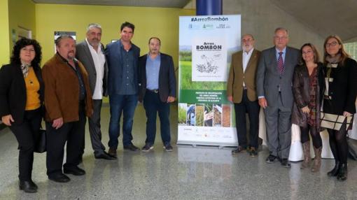 Representantes del sector hostelero alicantino, en la presentación del nuevo arroz