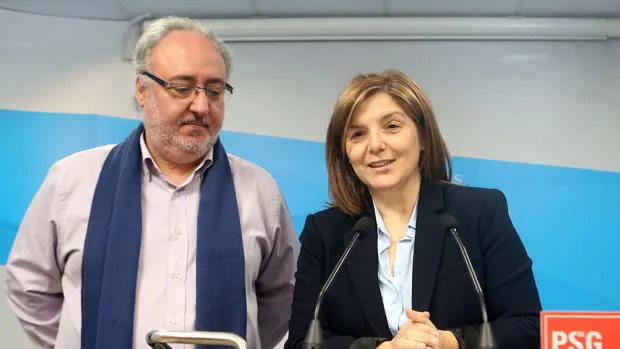 El diputado socialistas Guillermo Meijón y la presidenta de la gestora, Pilar Cancela