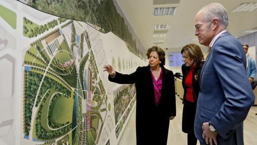 Imagen de Barberá con un plano del Parque Central