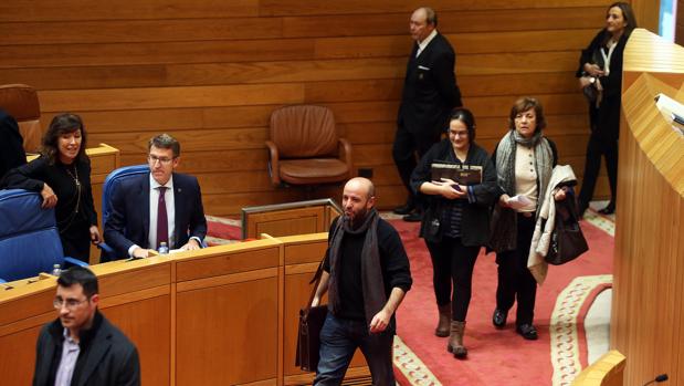 Sesión parlamentaria, este martes, con Feijóo y Villares en el hemiciclo