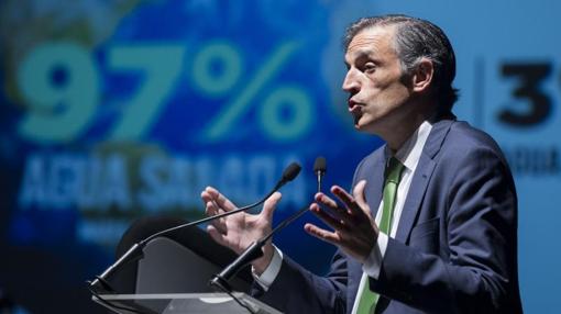 Francisco Bartual, director general de Hidraqua, abriendo el foro