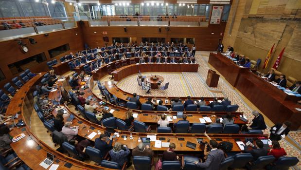 Imagen general del pleno de la Asamblea de Madrid