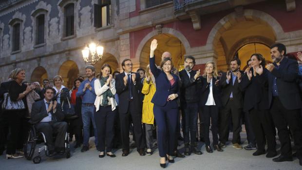 Forcadell ya fue respaldada por cargos electos cuando la Fiscalía presentó una querella contra ella