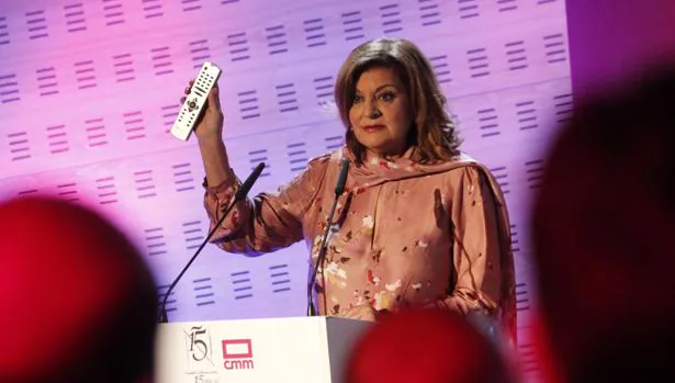 La directora de CMM, Carmen Amores, durante su intervención