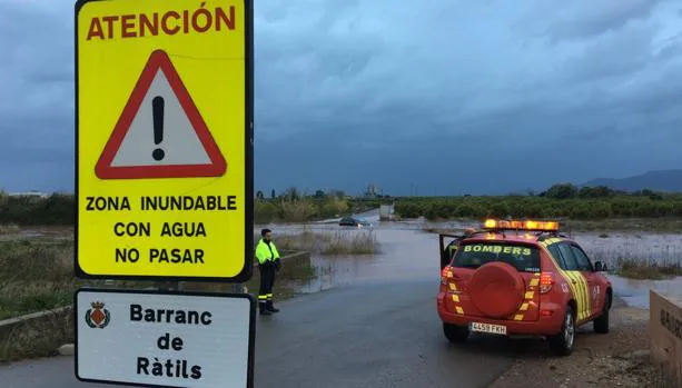 Imagen del temporal en la provincia de Castellón