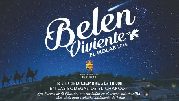 Cartel anunciador del Belen Viviente de El Molar en su novena edición