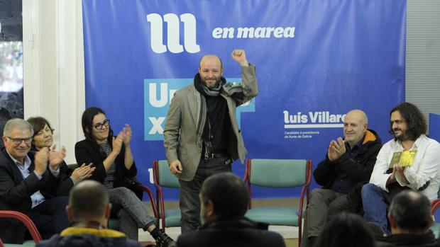 El portavoz parlamentario de En Marea, Luís Villares, en un acto del partido