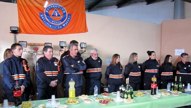 Voluntarios de la Agrupación de Protección Civil de Villacañas