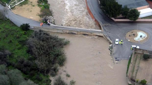 Efectos del temporal de lluvias en Orihuela