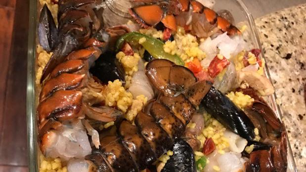 Imagen de la paella compartida por el popular actor