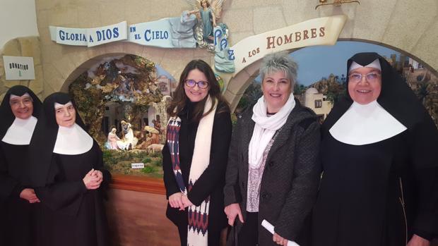 Imagen de Oltra tomada este martes durante la visita a una congregación religiosa en Valencia