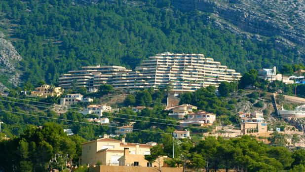 Imagen de un núcleo de urbanizaciones de Altea