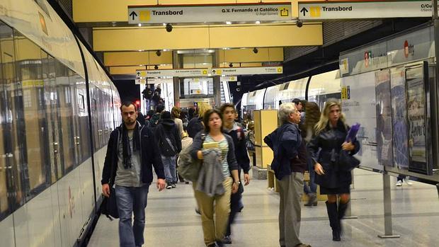 Imagen de un parada del Metro de Valencia