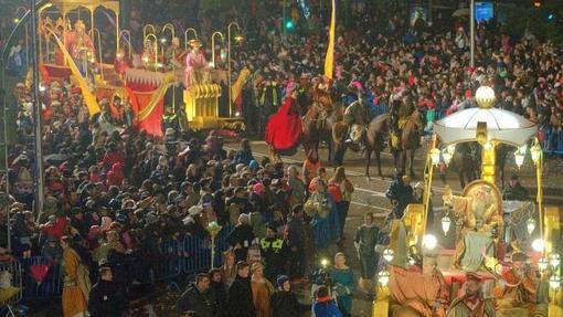 Cabalgata de Reyes de Madrid, en una de las ediciones anteriores