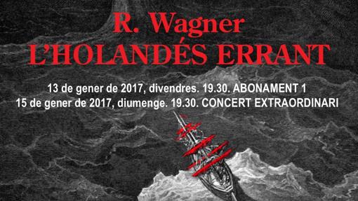 Imagen del cartel de la ópera «El Holandés Errante»