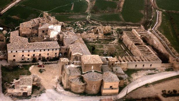 Vista aérea del antiguo Monasterio de Sijena