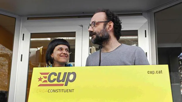 Anna Gabriel y Benet Salellas, diputados de la CUP