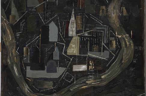 «Toledo de noche», 1930, de Benjamín Palencia. Museo Nacional Centro de Arte Reina Sofía