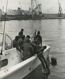 Rescate de uno de los accidentados