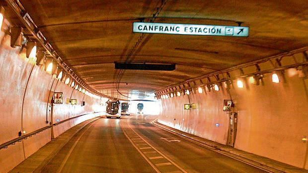 El túnel de Somport es el principal paso entre España y Francia a través de los Pirineos