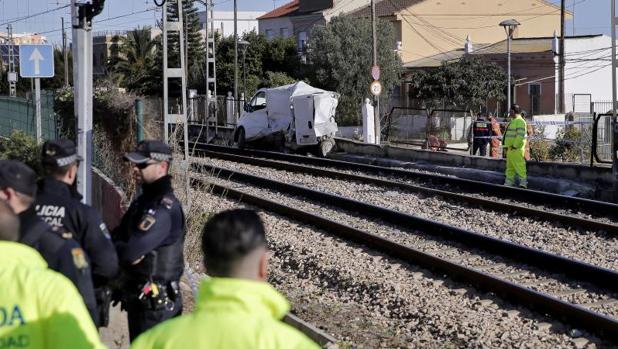 Otro accidente acaecido esta misma semana en las vías de Metrovalencia