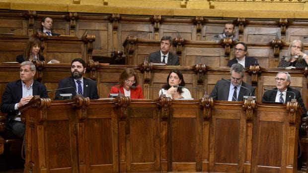 Pleno en el Ayuntamiento de Barcelona, diciembre de 2016