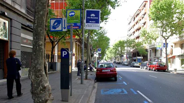 zona de aparcamiento en Barcelona