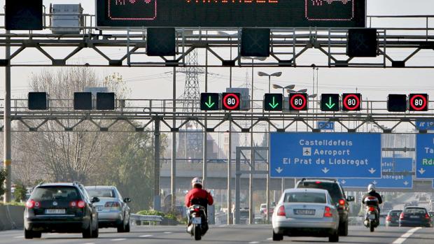 Imagen de la autovía de Castellldefels