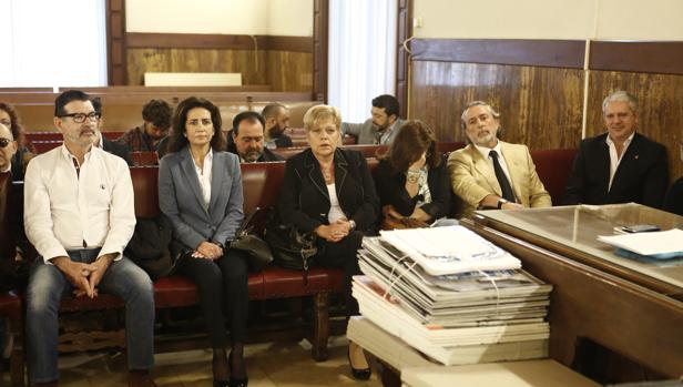 Imagen del banquillo de los acusados tomada durente el juicio