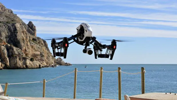 El dron presentado este jueves en Jávea para vigilar la pesca furtiva