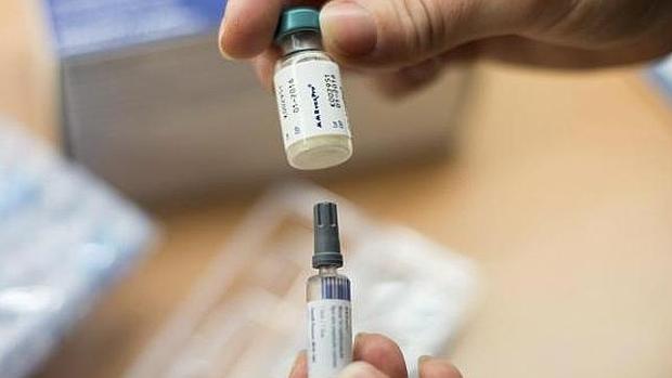 Una vacuna de sarampión