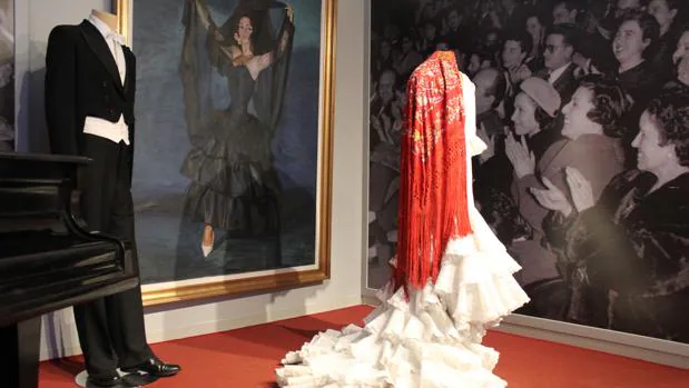 Algunos de los trajes que desde este lunes se pueden ver en el Museo Mariemma de Íscar