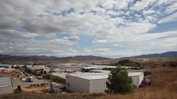 Vista panorámica del polígono industrial «La Charluca» de Calatayud