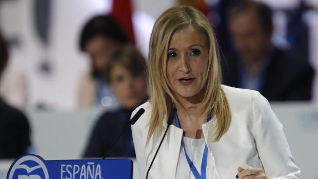 Cristina Cifuentes, candidata a la presidencai del PP