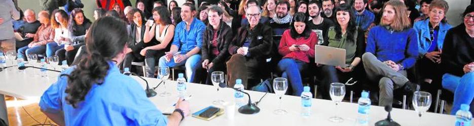 Pablo Iglesias este sábado durante la primera reunión del Consejo Ciudadano Estatal