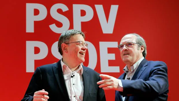 Ximo Puig y Ángel Gabilondo, este domingo durante la convención de ideas del PSPV